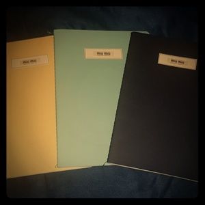 Miu Miu Notebook Trio
